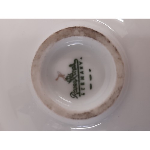 569 - Ceramic German Rosenthal Pin Dish with gilt design, 7.5cm x 7.5cm x 3cm