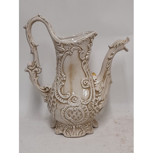 622 - Large Capodimonte Ewer, 41cm high