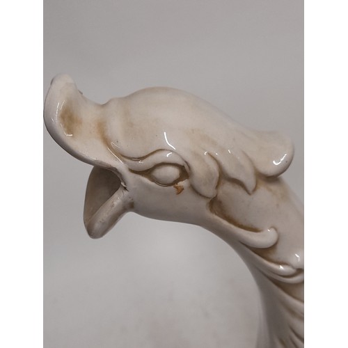 622 - Large Capodimonte Ewer, 41cm high