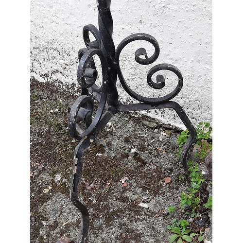 640 - Wrought Iron Plant Stand, 103cm high