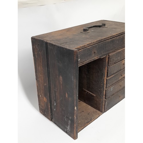 655 - Small engineers Chest with 6 Drawers 36cm x 19cm x 30cm