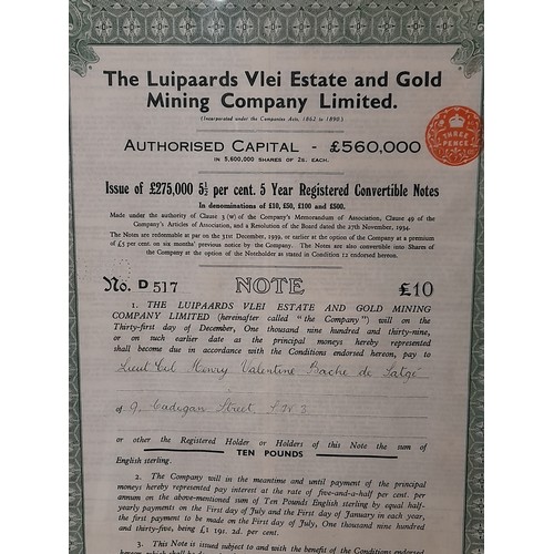 667 - Framed and Glazed Share Certificate dated 1935