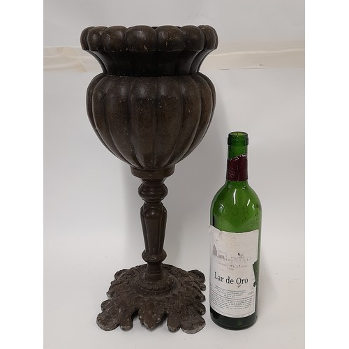 670 - Cast Alloy Metal Urn/ Planter, 45cm high