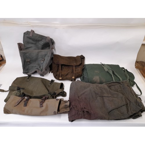 699 - Box Containing a Quantity of Military Bags and a Parachute