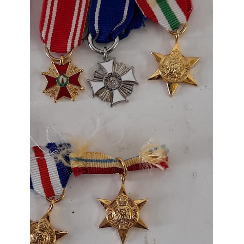 178 - 8 x Miniature Military Medals