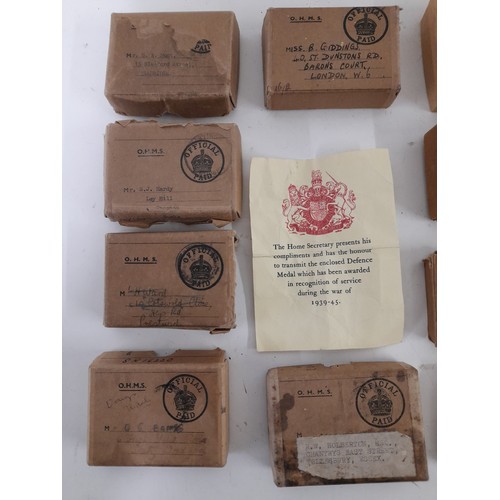 192 - 13 x Empty Military Medal Boxes