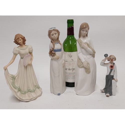 193 - 4 x Porcelain Figures, tallest 29cm