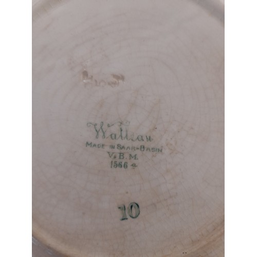 219 - 2 x Villeroy & Boch Watteau Plates, 20cm diameter