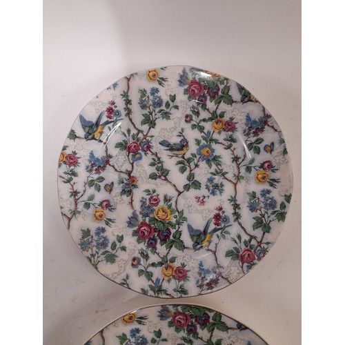 220 - 2 x Royal Tuder Ware Barker Bros Ltd in 'Lorna Doone' Pattern, 25.5cm diameter