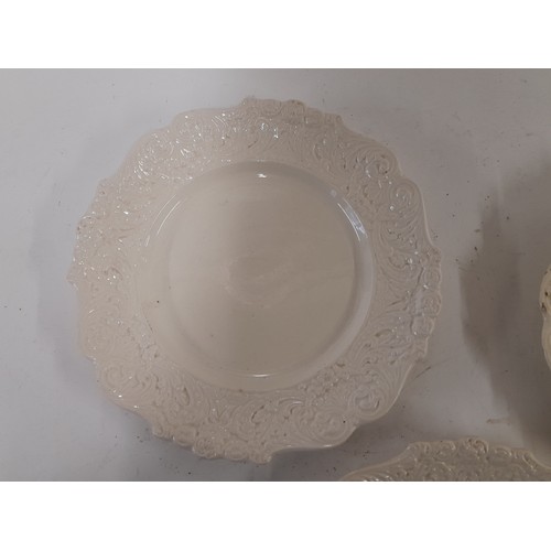 226 - 3 x Bates & Bennett earthenware Plates, 28.5cm diameter