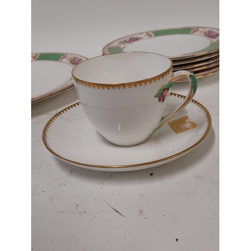 227 - 7 x Melba Bone China Plates and an unmarked China Cup and Saucer.        (9)