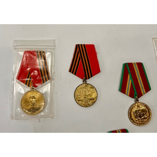 425 - Collection Of Vintage Style Soviet Union Russian Medals, To Include 70 Years Of The Armed Forces of ... 