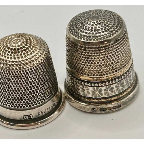 260 - Three Decorative Thimbles To Include Two Silver Hallmarked And Other Sterling Silver Stamped 925 Ena... 