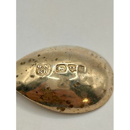 271 - Silver Hallmarked Three Footed Salt To Include Silver Hallmarked Spoon. 9cm x 3cm, 15.7Grams.