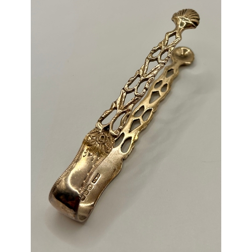 272 - Decorative Silver Hallmarked Sugar Tongs. 10cm x 4cm, 23.1Grams.