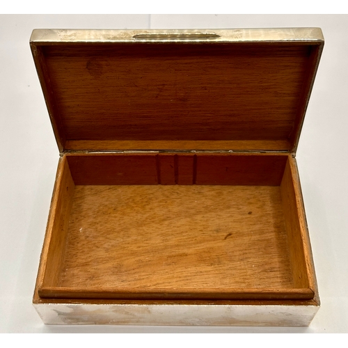 273 - Silver Hallmarked Engine Turned Box. 14cm x 9cm x 4cm, 283.5Grams.