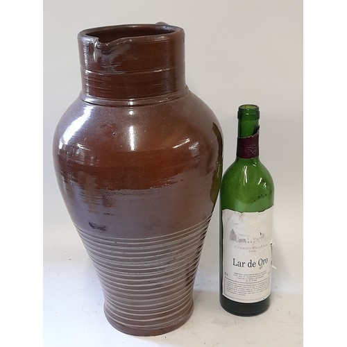 287 - Large Salt Glazed Jug, Mark To Base 41cm high