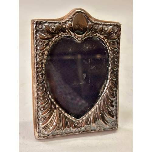 215 - Silver Hallmarked Decorative Stand Picture Frame. 13cm x 9cm.