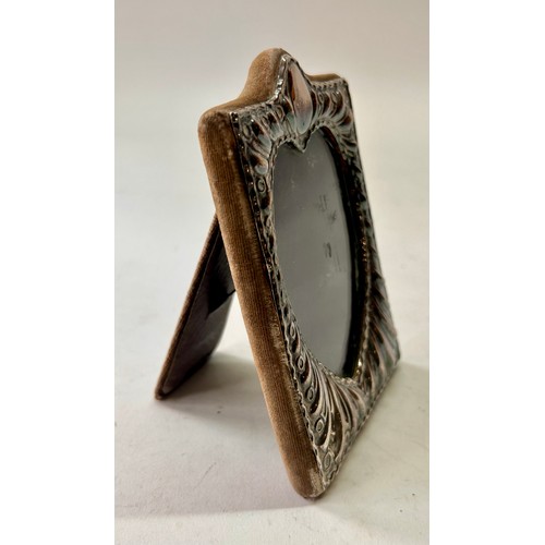 215 - Silver Hallmarked Decorative Stand Picture Frame. 13cm x 9cm.