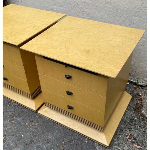 4 - Pair Of Italian Style Bedside Units 53 x 45 x 55 cms