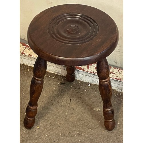 16 - Vintage Three Legged Stool.