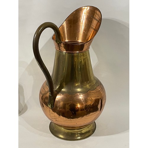 29 - Large Copper And Brass Water Jug / Stick Stand. 68 cms High