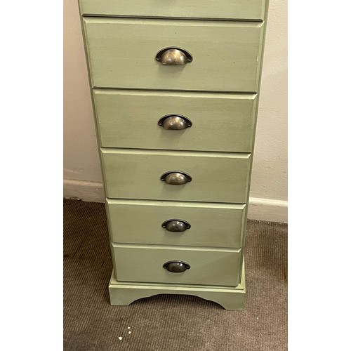 30 - Painted Pine Six Drawer Chest. 40 x 43 x 108 cms