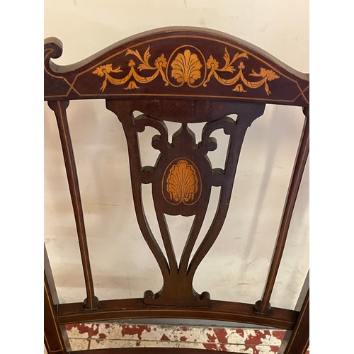 7A - Decorative Inlaid Edwardian Chair