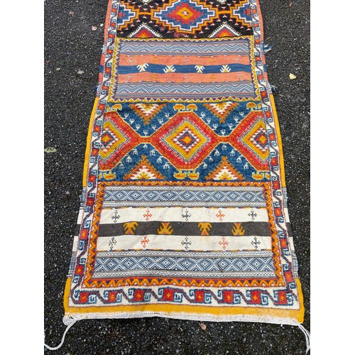 51 - Large Hand Made Kilim Runner. 495 x 91 cms