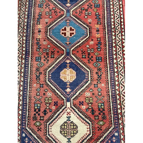 74 - Hand Made Decorative Rug/Runner. 155cm x 57cm.