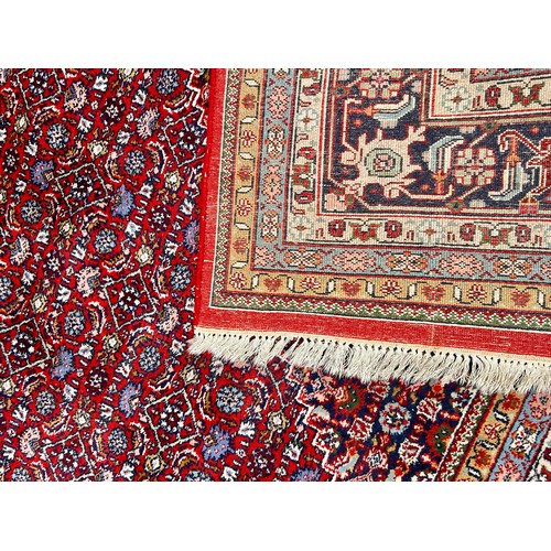 72 - Large Hand Made Decorative Rug. 356cm x 250cm.