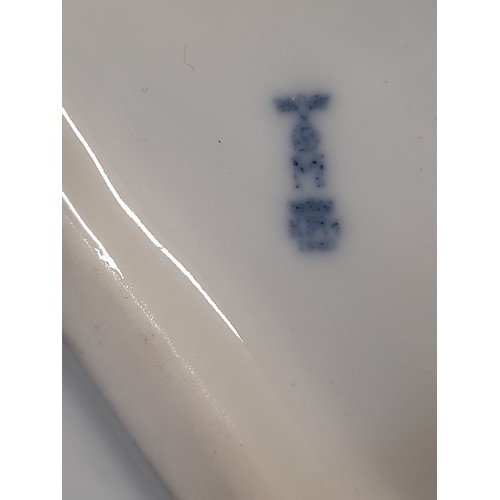 162 - White Porcelain German Motor cycle despatch rider with Cobalt Blue Mark KPM under stylised Third Rei... 