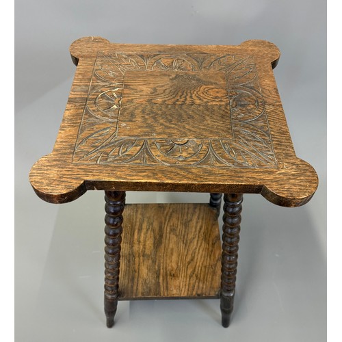 4 - Antique Oak Bobbin Turned Legs. 41 x 41 x 67 cms