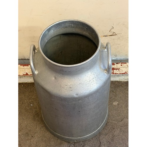21 - Similar To Previous Lot Vintage Aluminium Milk Churn.