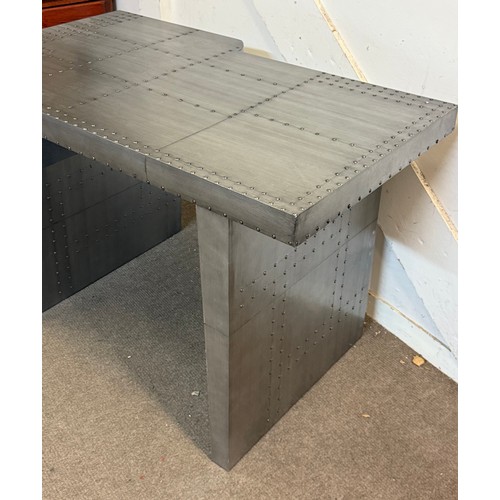 19 - Aviation Style Wing Desk. 120 x 70 x 76 cms