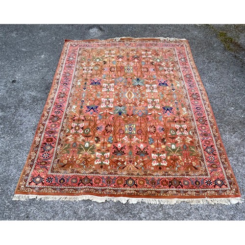 77 - Exceptional Large Hand Made Decorative Floral Persian Rug The Pattern In The  Tree Of Life.The Decor... 
