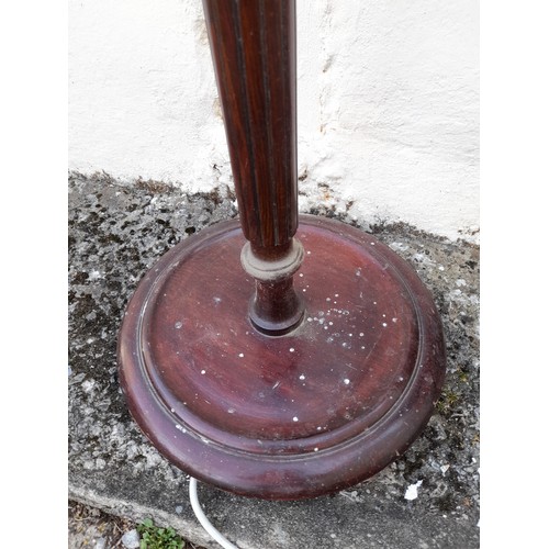 37 - Wooden Standard Lamp 150cm high (requires rewire and testing)