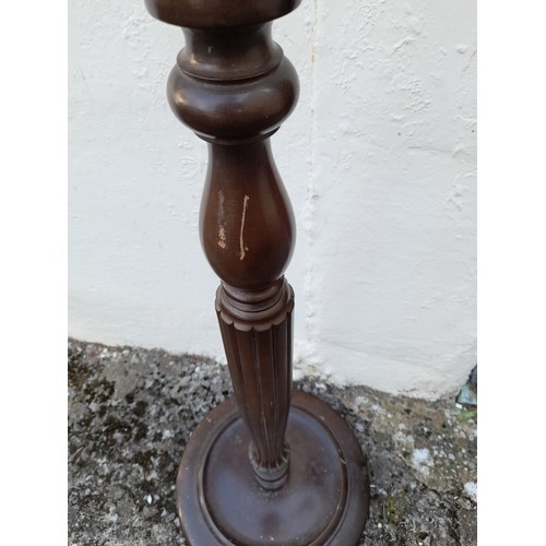 39 - Vintage Wooden Standard Light (requires rewire and Testing), 147cm high