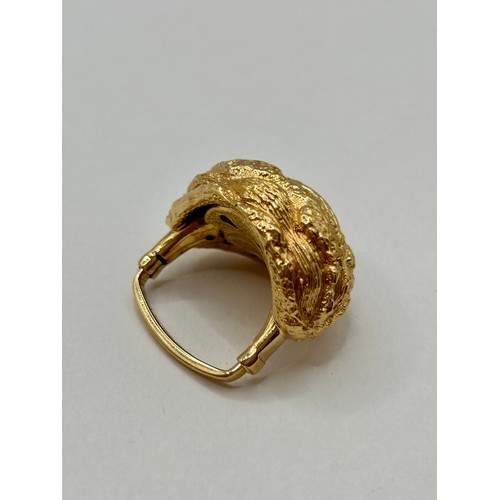 130 - Three Jewellery Items To Include A Enamel Gold Coloured Bangle, One Ladies Watch And A Gold Nugget S... 