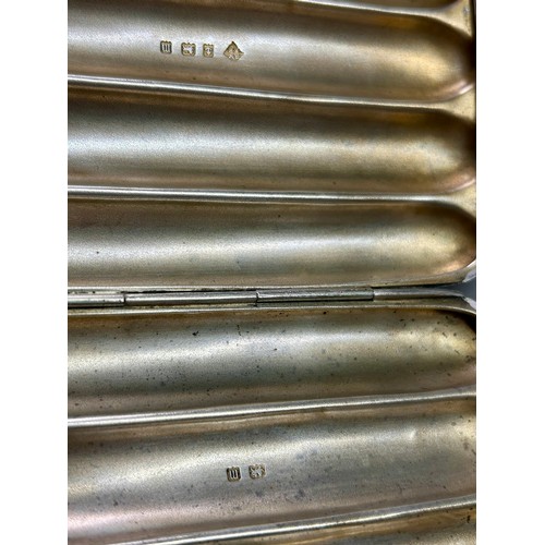 156 - Silver Hallmarked Four Cigar Case, Makers Mark R.M.E.H. 11cm x 7cm, 176.7Grams.