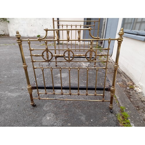 8 - Antique Brass Bed.