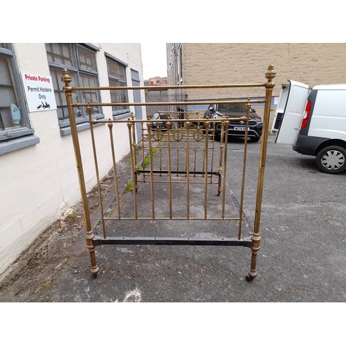 8 - Antique Brass Bed.