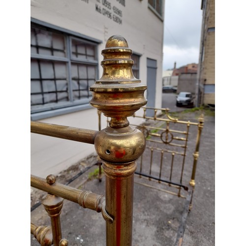 8 - Antique Brass Bed.