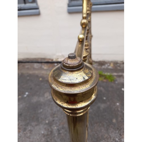 8 - Antique Brass Bed.