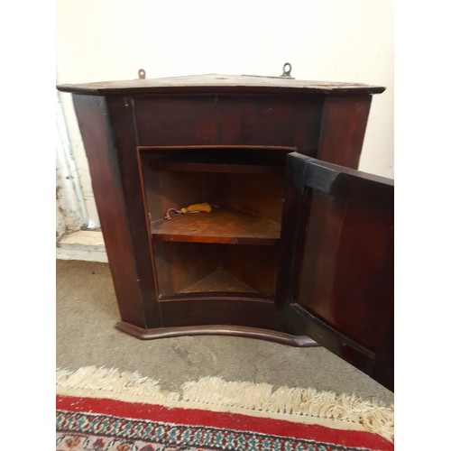 25 - Vintage Wall mounted Wall Cabinet with Curved Front, 56cm x 30cm x 59cm