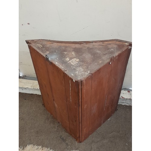 25 - Vintage Wall mounted Wall Cabinet with Curved Front, 56cm x 30cm x 59cm