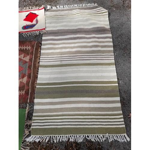 74 - Five  Small Rugs, largest 148cm x 70cm (5)