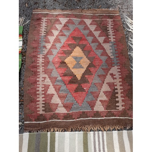 74 - Five  Small Rugs, largest 148cm x 70cm (5)