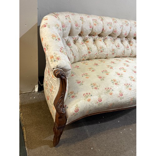 9 - Vintage Upholstered Two Seater Sofa