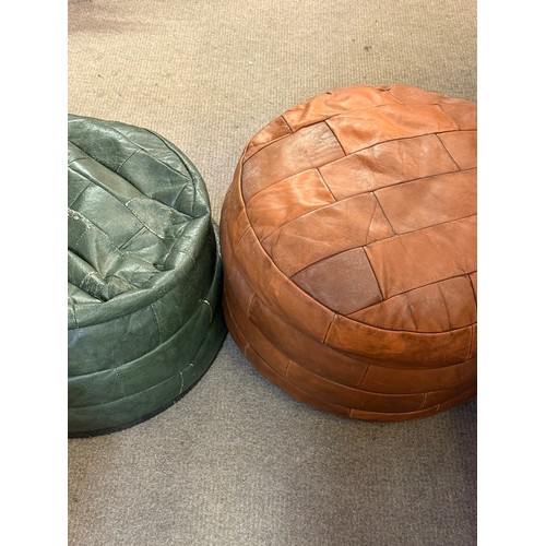 27 - Two Vintage Pouffe Stool. (2)